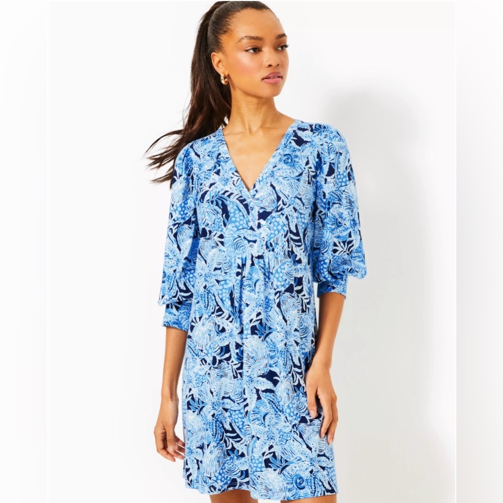 Lilly Pulitzer Bonaire Blue Coastal Cass Dress